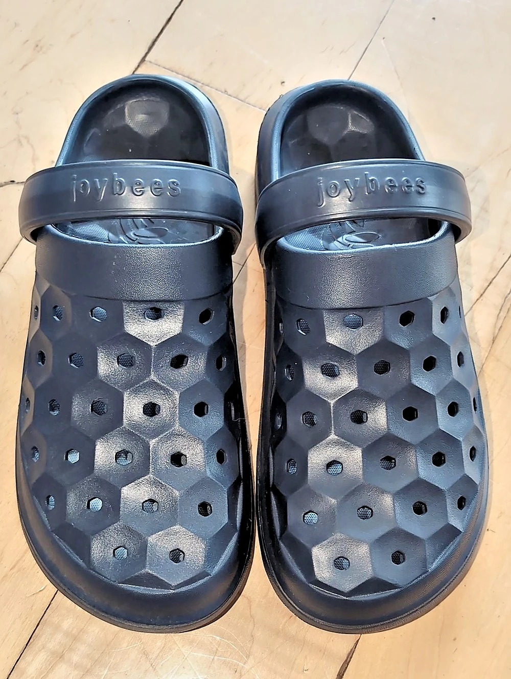 joybees Varsity Clog Black Clog Sandals